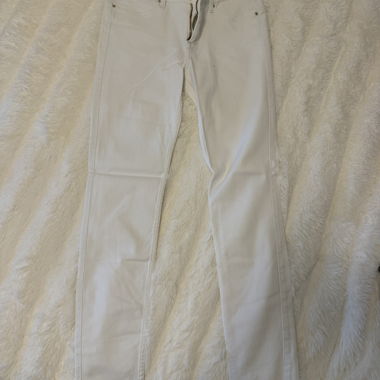 Weiße Lee Jeans