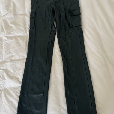 Pantalons Cargo en Cuir - Taille Ajustable