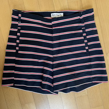 Mini shorts a righe, taglia 36