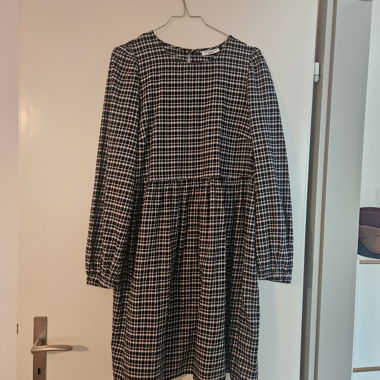 Checked cotton dress