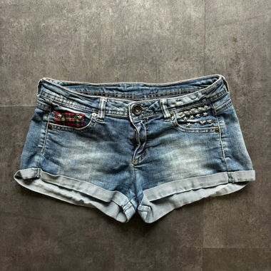„Polarina“ Stern-Detail Low-Rise Mini-Shorts