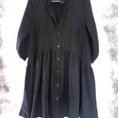 Chemise-robe noire ZARA Woman -S