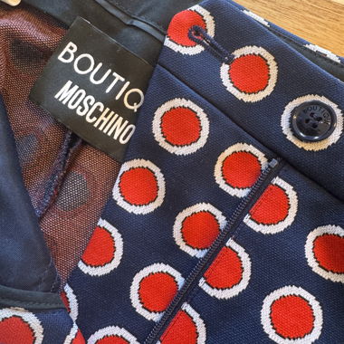 Pantalone a zampa Boutique Moschino con pois