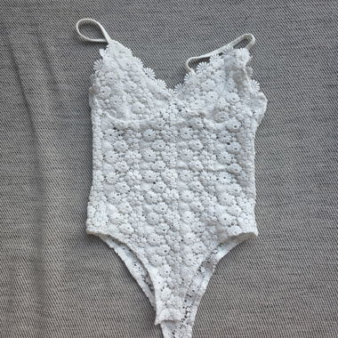 Body en dentelle blanc