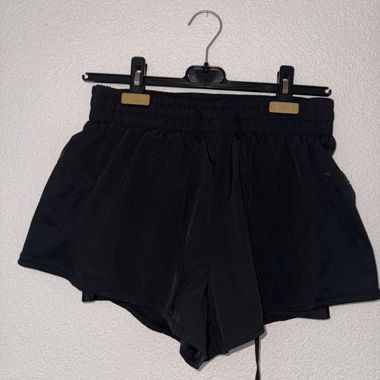 Shorts sportivi neri con slip interno taglia S