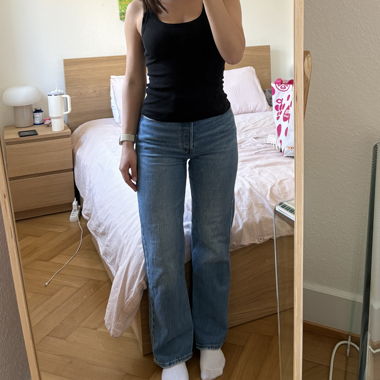 Jeans Levi’s Ribcage a vita alta dritti alla caviglia