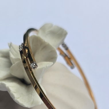 Armreife Gold 18karat mit Diamanten 