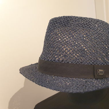 Chapeau rafia bleu Antony Morato