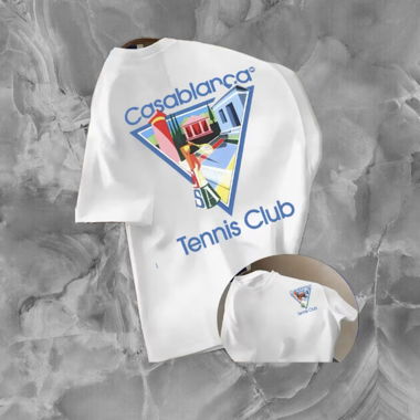 T-shirt Casablanca Tennis Club bianco
