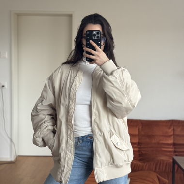 Bomber H&M Divided crema S
