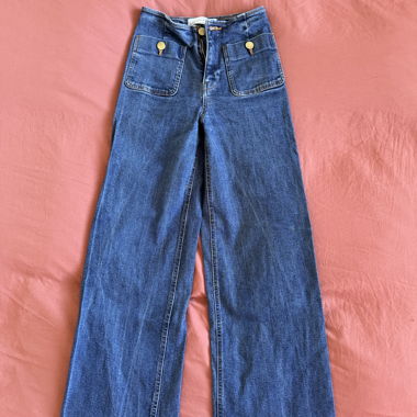 Jean large taille haute Stradivarius