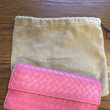 Bottega Veneta wallet pink, large