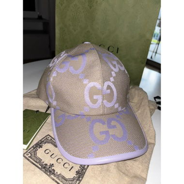 Cappellino Gucci beige/lilla