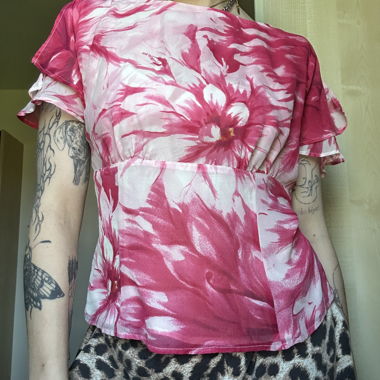 Y2k Floral Top