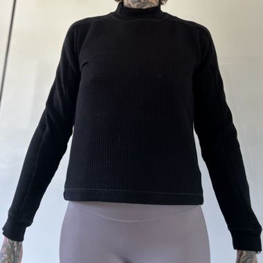 Black Ribbed Top Drykorn M