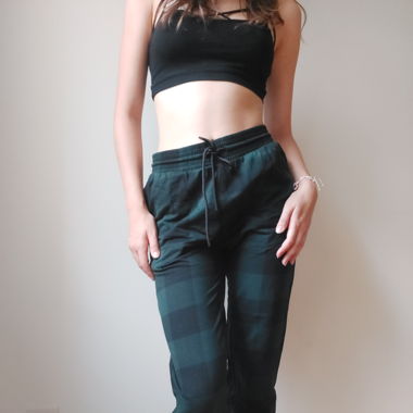Green comfy pants