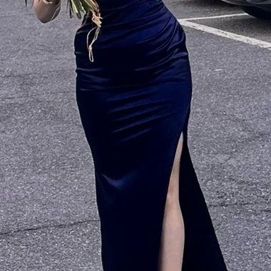 Dark Blue Evening Dress