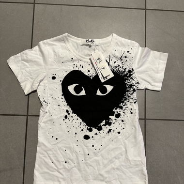 Comme Des Garcons Play - Paint Splatter T-Shirt