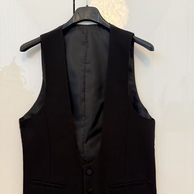 Herren Weste Schwarz Henk ter Horst Gr.  46 Neu