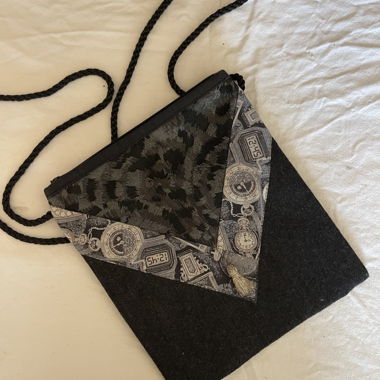 Black pouch bag