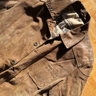 Giacca in pelle stile vintage
