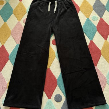 Pantaloni della tuta in velluto nero