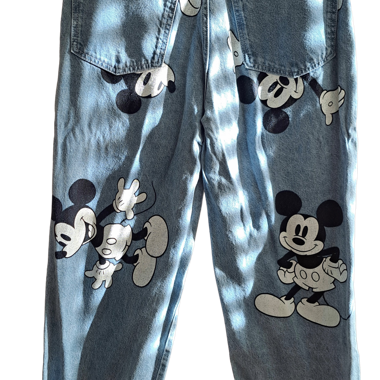 Straight jeans x Disney Mickey