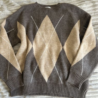 Argyle Knit Sweater