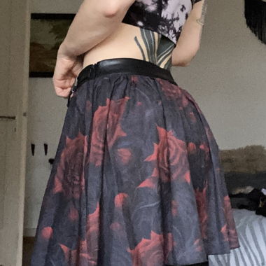 Mini-jupe goth