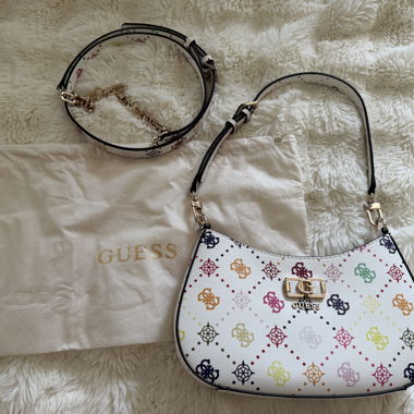 GUESS Noelle Hobo Bag White