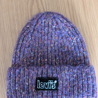 Levi's Chunky Beanie bonnet en maille violet
