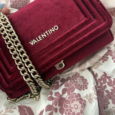 Valentino velvet chain bag
