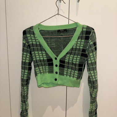 Bershka Karokardigan grün