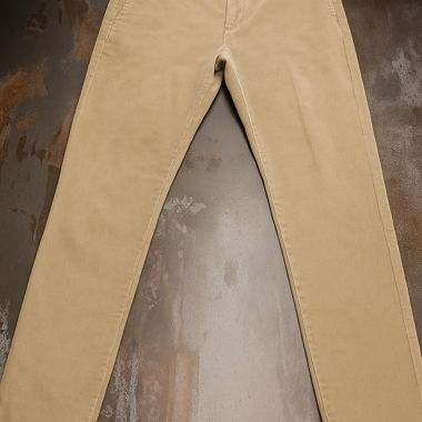 Pantalon en velours côtelé beige, taille 40