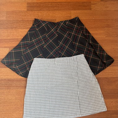 2 subdued skirts