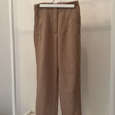 Beige Stoffhose