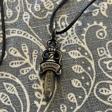 Chrome Hearts dagger pendant necklace