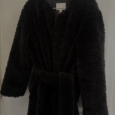Long Coat with Faux Fur