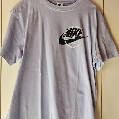 Purple Nike T‑Shirt with Logo Print, Size S