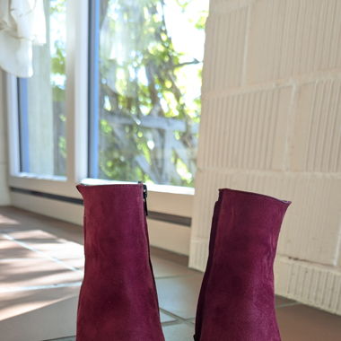 Rote echt Leder Stiefeletten - Paul Green 