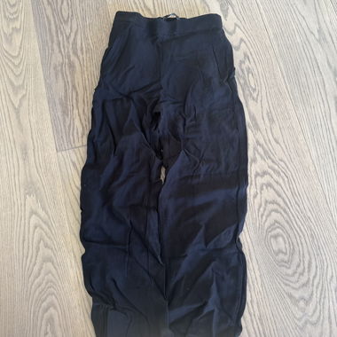 ZARA black lightweight fabric trousers