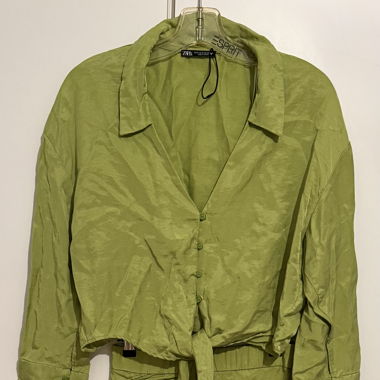Zara - Set top/gonna verde