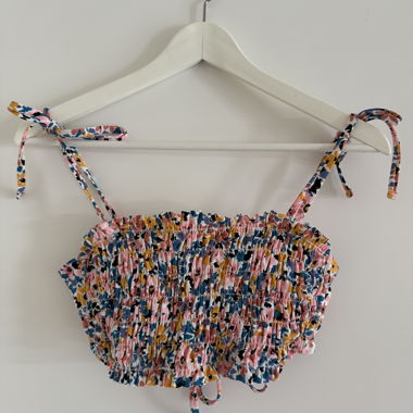 Floral Print Bikini Top