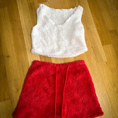 Ensemble débardeur en peluche