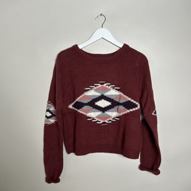 Maglione in maglia bordeaux