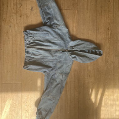 Veste en jean ample avec capuche