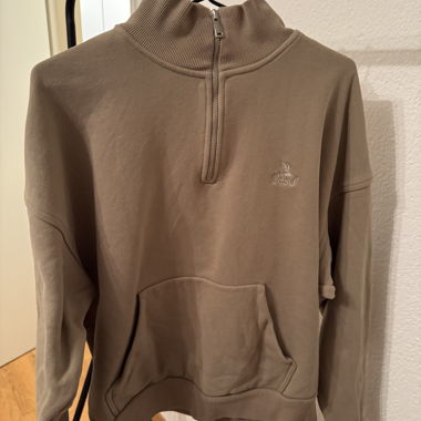 Peso beiger Half-Zip-Sweater Grösse M