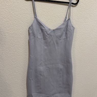 NA-KD baby blue strappy dress size M