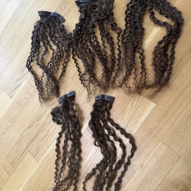 Echthaar-Locken-Extensions (mit Clips)