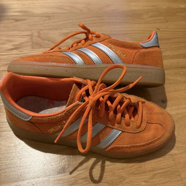 Adidas Spezial Orange/Silber Streifen 
